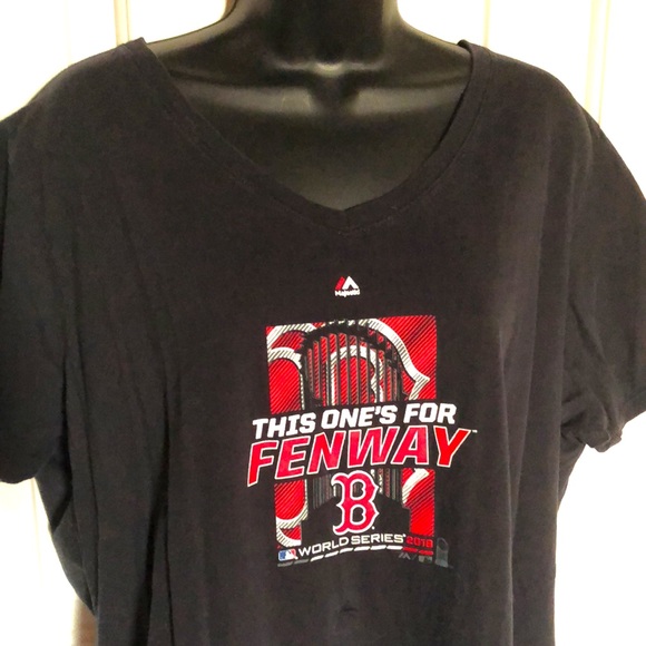 Majestic Tops - MAJESTIC ⚾️ 2018 COTTON BOSTON RED SOX WORLD SERIES THIS 1 IS 4 FENWAY TSHIRT 3X